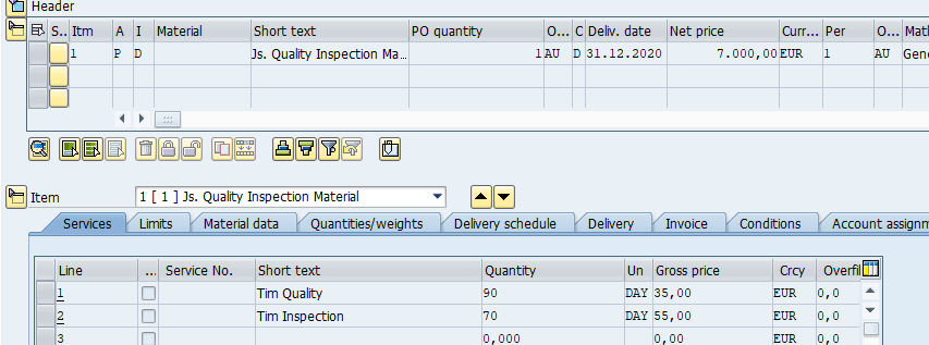 SAP Purchase Order